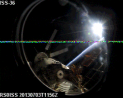 SSTV image received on 03.07.2013 @ 11:59z