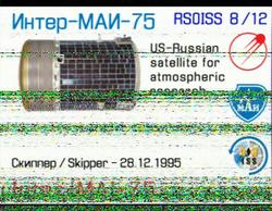 SSTV From ISS over Ambon City,    De YB8XM
