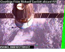 OZ5ER Danmark SSTV from ISS 17 okt. 9.39 UTC