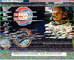 ISS SSTV Contact (Pass 19th July 2015 - 0434Z) - From WA to Vic in Australia)
