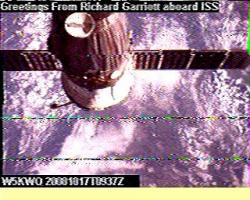 SSTV image - IK2CMN - JN45OQ -  October 17th 2008