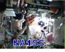 Inside ISS at 10.28utc RX by 2E0HTS Earth Station