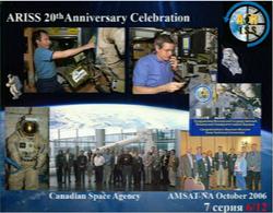 1/2 image (6/12) RX sstv from iss from OJ04IV.Taiping. Very strong Signal over West Malaysia